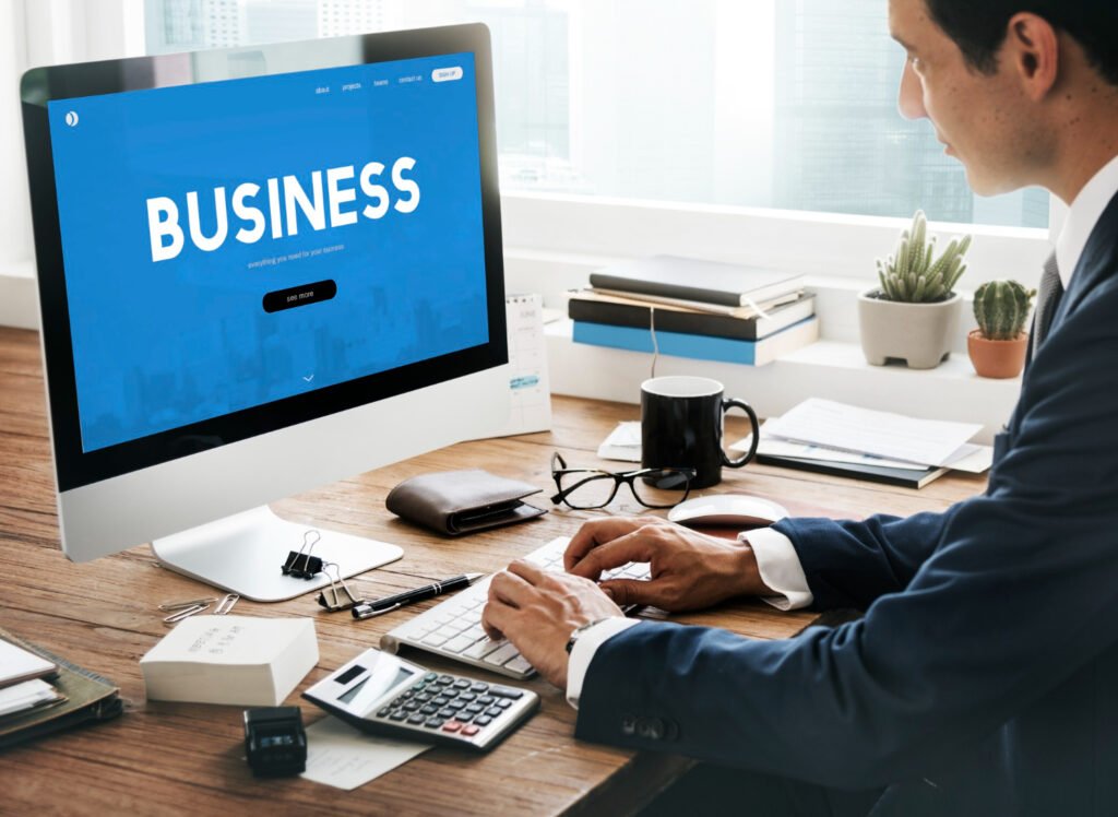 Modern business website structure showing essential website pages